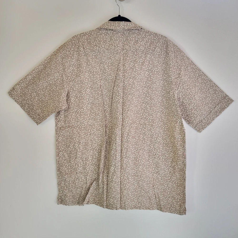 BANANA REPUBLIC | Men's collared short sleeve button-down shirt XLARGE